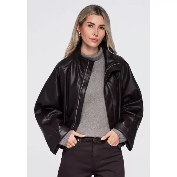  Dámska bunda OMBRE OW-JT-E0007 BROWN 