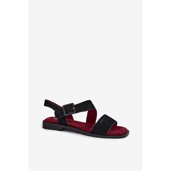  Dámske sandále BIG STAR SHOES TT274490 BLACK 