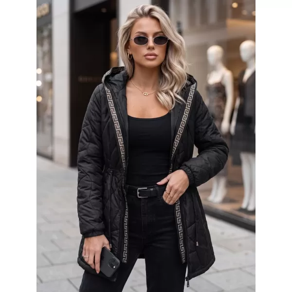  Dámska bunda DSTREET TY5393 ČIERNA 