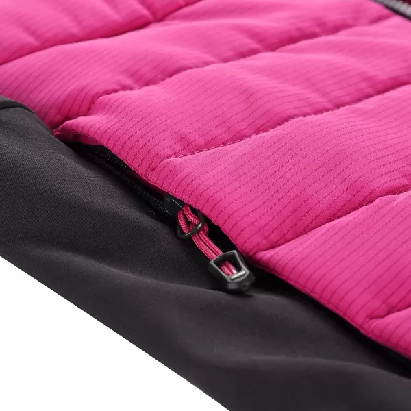  Detská bunda ALPINE PRO GERLO FUCHSIA RED 