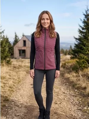 Dámska ľahká vesta ALPINE PRO BERFA 3 GRAPE NECTAR