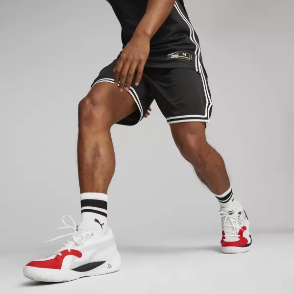  Pánske kraťasy PUMA HOOPS TEAM GAME SHORT 676629-01 PUMA BLACK 