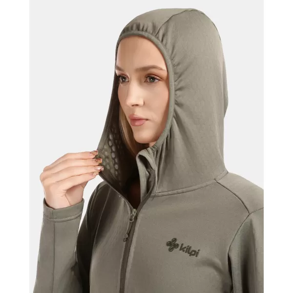  Dámska fleece mikina KILPI SEVELEN-W 1L0203KI ZELENÁ 