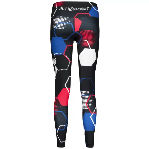  Dámske dlhé funkčné legíny premium (nové veľkosti) ALTISPORT VOJ/ALW036LEG05 HEXA ČIERNA 