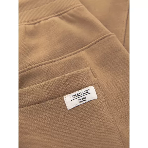  Pánske tepláky OMBRE OM-PABS-0305 BROWN 