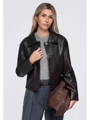 Dámska bunda OMBRE OW-JT-E0005 BROWN