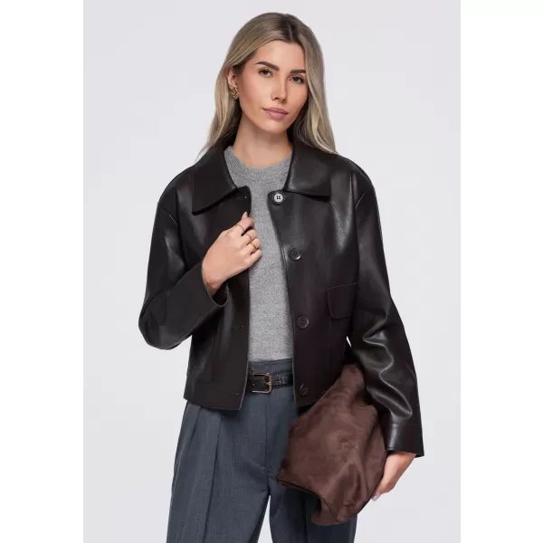  Dámska bunda OMBRE OW-JT-E0005 BROWN 