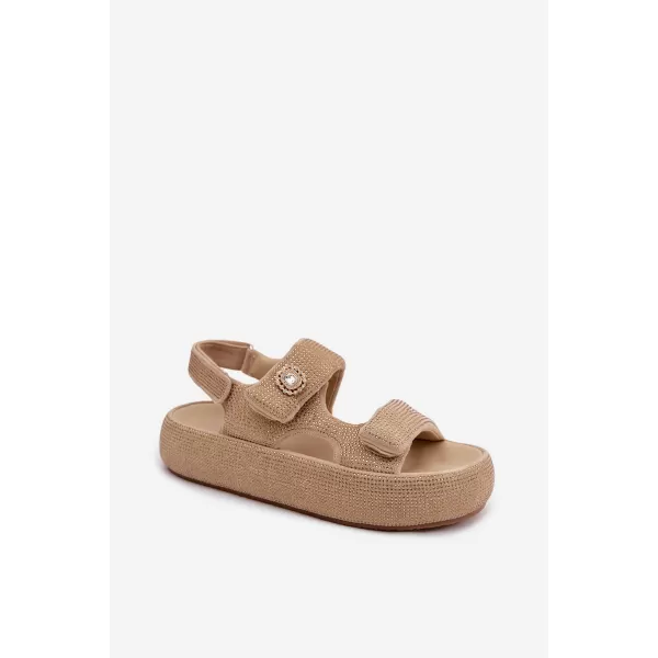  Dámske sandále GOE TT2N4101 BEIGE 