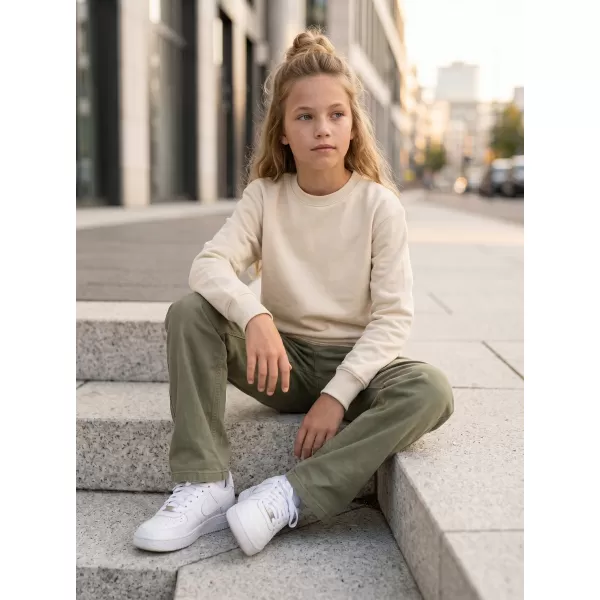  Detská mikina MALFINI CREW 427 MANDĽOVÁ 