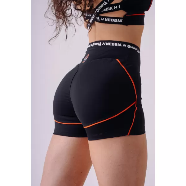  Dámske kraťasy NEBBIA OLYMPIA HIGH-WAIST 937 BLACK 