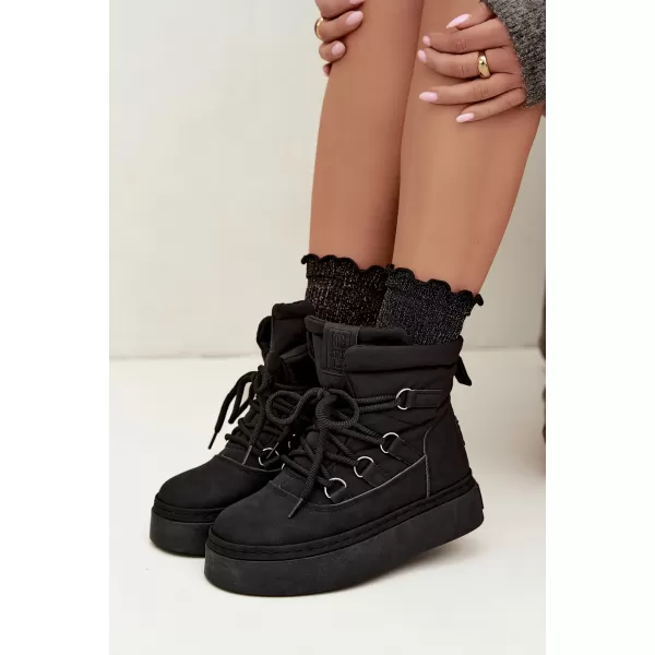  Dámske snehule BIG STAR SHOES UU274189 BLACK 