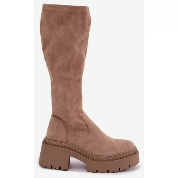  Dámske čižmy BOTO 9671A-1 KHAKI 