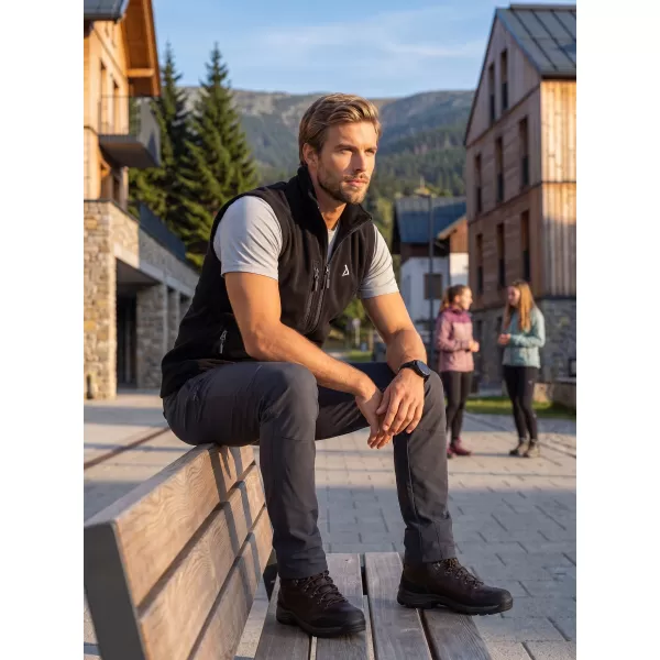  Pánska fleece vesta ALTISPORT ALM002525 ČIERNA 