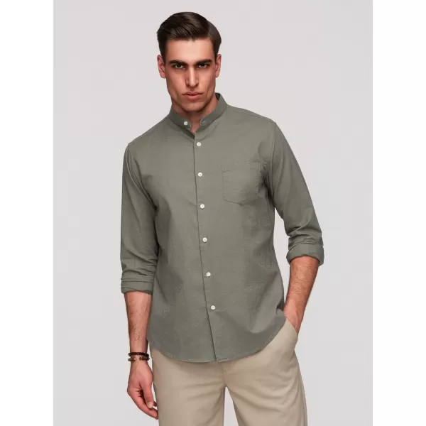  Pánska košeľa OMBRE K704 KHAKI 