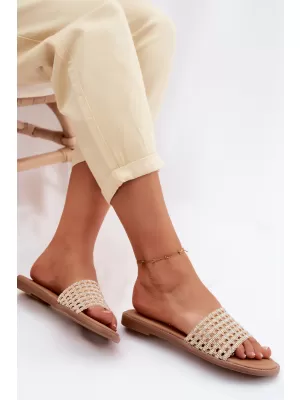 Dámske šľapky BOTO 26SD98-9832 BEIGE