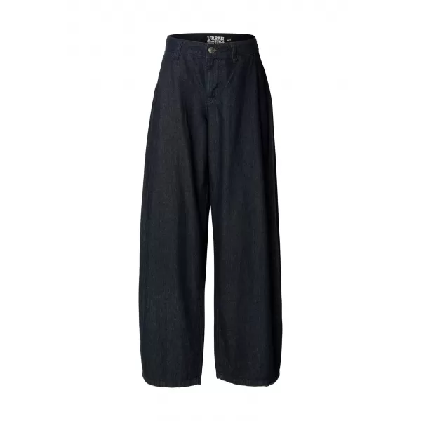  Dámske nohavice URBAN CLASSICS TB8296 BLUE RINSED WASHED 
