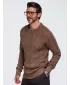 Pánsky sveter OMBRE OM-SWSW-0190 BROWN
