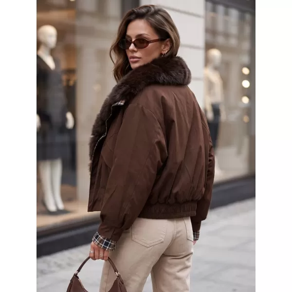  Dámska bunda DSTREET TY5840 HNEDÁ 