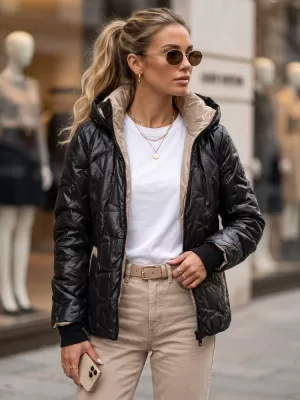 Dámska bunda DSTREET TY5803 ČIERNA
