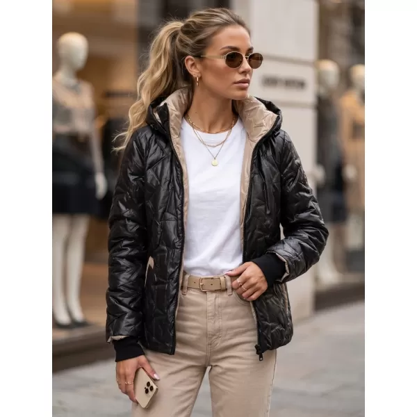  Dámska bunda DSTREET TY5803 ČIERNA 