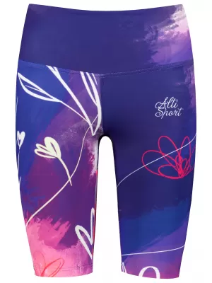 Dámske legíny nad kolená premium (nové veľkosti) ALTISPORT VOJ/ALW083LEG06 FIALOVÁ