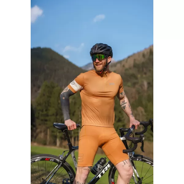  Pánsky cyklo dres NORDBLANC CAMEL NBSMF8079 HNEDÁ 