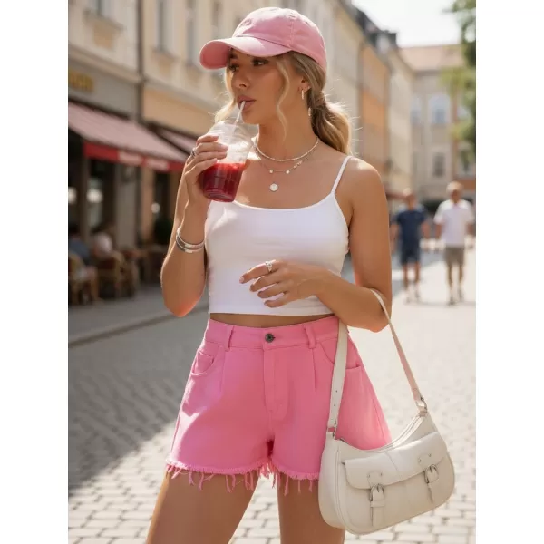  Dámske kraťasy DSTREET SY0535 RUŽOVÁ 