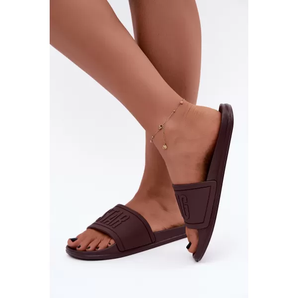  Dámske šľapky BIG STAR SHOES UU274072 HNEDÁ 
