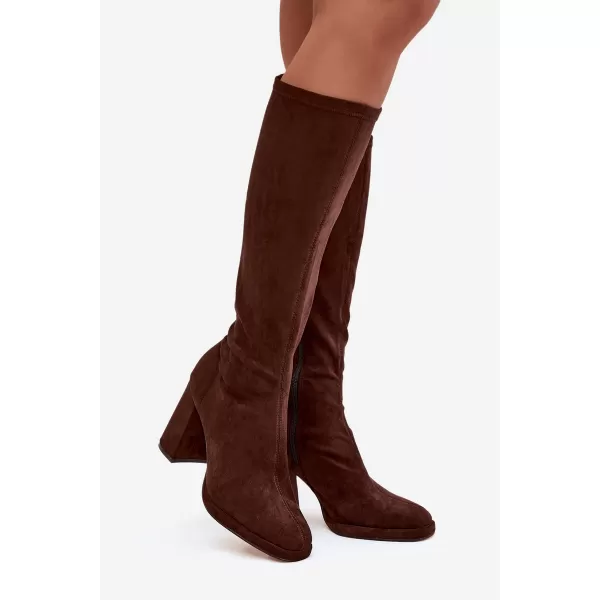  Dámske čižmy BOTO NN634 BROWN 