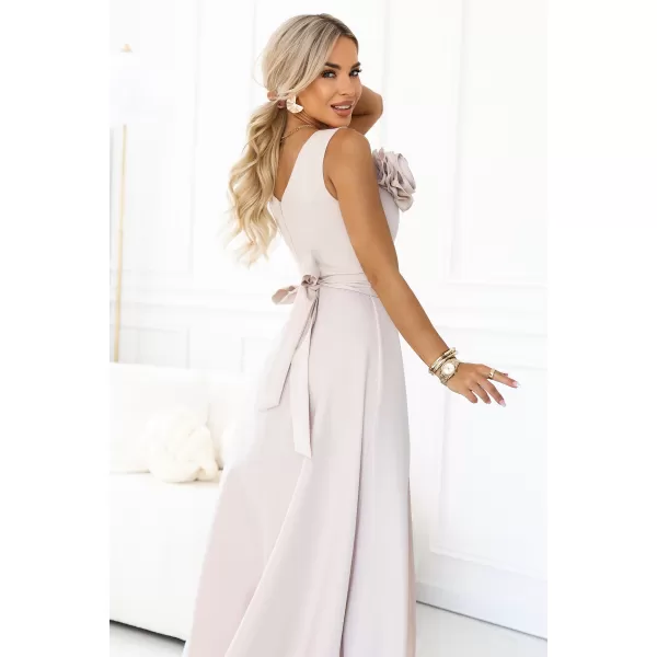  Dámske šaty NUMOCO 669-3 BÉŽOVÁ 