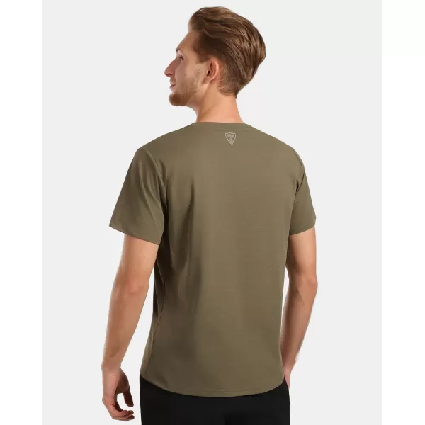  Pánske funkčné tričko KILPI DIXIE-M 1M0303KI KHAKI 
