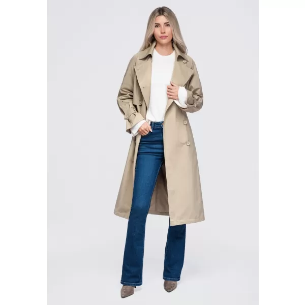  Dámsky kabát OMBRE OW-CT-E0004 BEIGE 