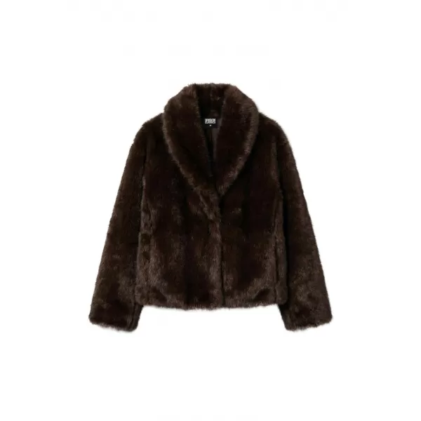  Dámska kožušinová bunda URBAN CLASSICS TB8120-00075 BROWN 