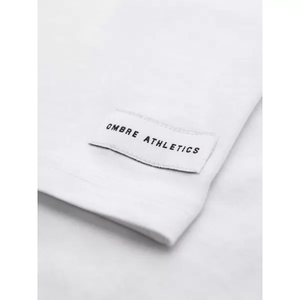  Pánske tričko OMBRE OM-TSPT-0297 WHITE 