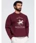 Pánska mikina OMBRE OM-SSNZ-0267 BURGUNDY