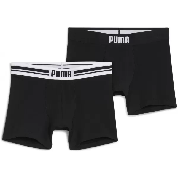  Pánske boxerky PUMA MEN EVERYDAY PLACED LOGO BOXER 2P 93847601 BLACK 