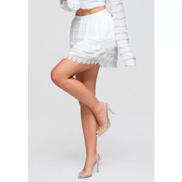  Dámska sukňa OMBRE OW-GL-E0015 WHITE 