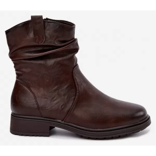  Dámske členkové topánky BOTO ASA295-1 BROWN 