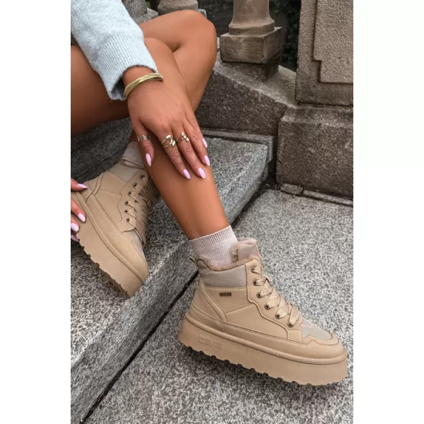 Dámske snehule BIG STAR SHOES UU274166 BEIGE 