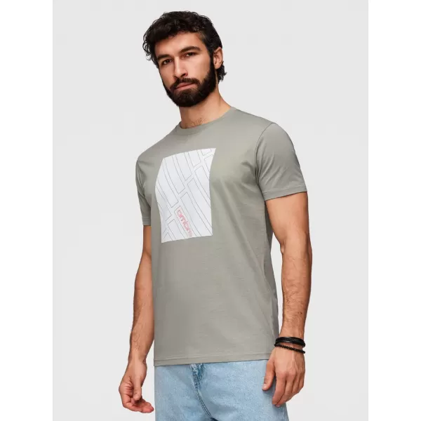  Pánske tričko OMBRE OM-TSPT-0259 GREY 