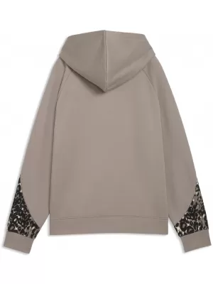 Dámska mikina PUMA SPORT ANIMAL STANDARD HOODIE FL 69400781 MOUSE GRAY