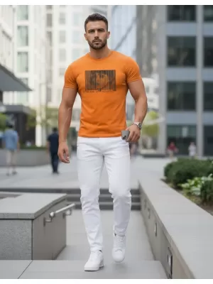 Pánske tričko DSTREET NX5014R ORANŽOVÁ
