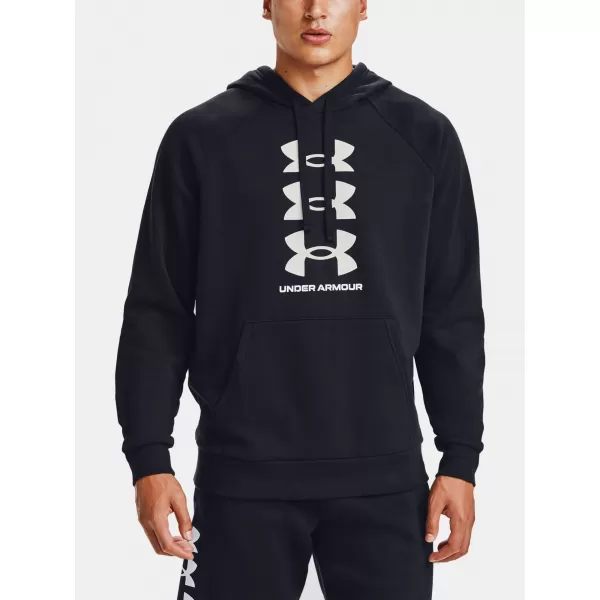  Pánska mikina UNDER ARMOUR RIVAL FLC MULTILOGO HD 1357094-001 ČIERNA 