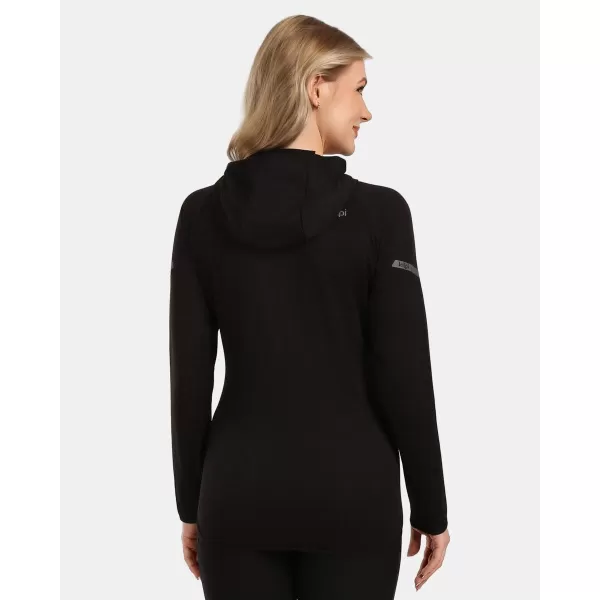  Dámska fleece mikina KILPI MEMPHIS-W 1L0201KI ČIERNA 