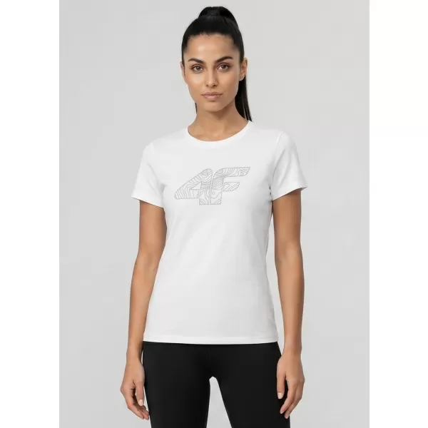  Dámske tričko 4F WMM00TTSHF3309 WHITE 