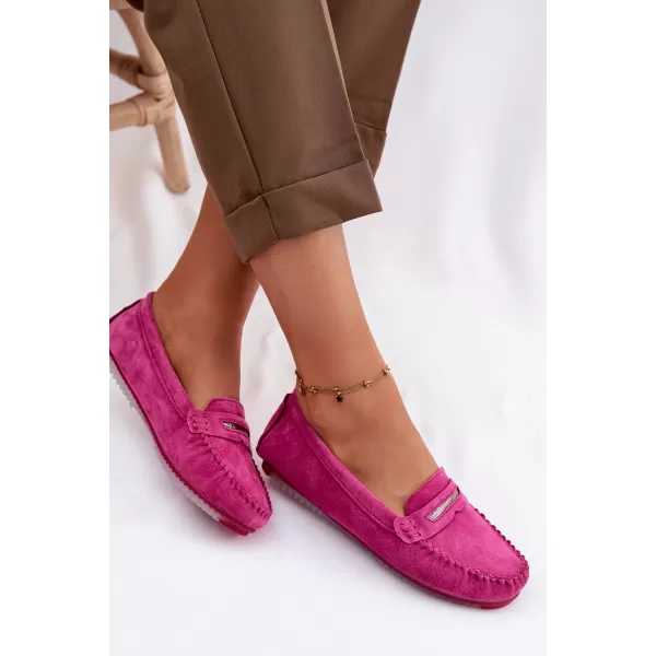  Dámske mokasíny S.BARSKI LR61-7029 FUCHSIA 
