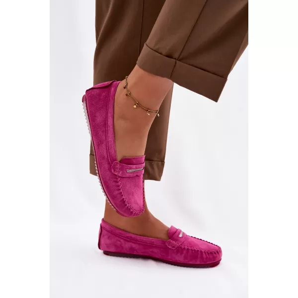  Dámske mokasíny S.BARSKI LR61-7029 FUCHSIA 