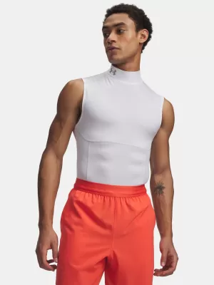 Pánske tielko UNDER ARMOUR HG ELITE SLEEVELESS MOCK 6015381-100 BIELA