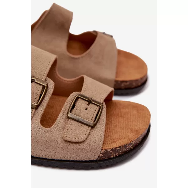  Pánske šľapky BOTO 56302-11 KHAKI 