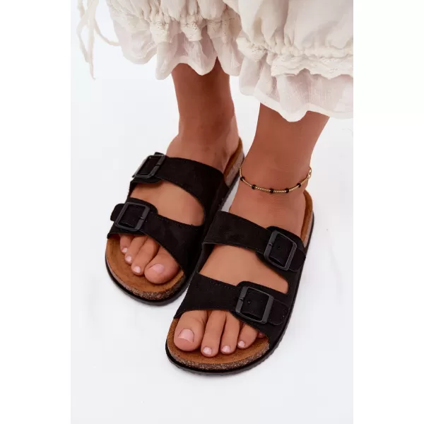  Dámske šľapky BOTO 56301-1 BLACK 